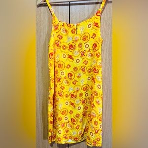 Aloha Hawaiian Summer Dress Size S In Vibrant Yellow &red Pre-owned